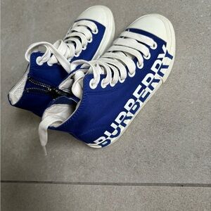 Blue Burberry sneakers
